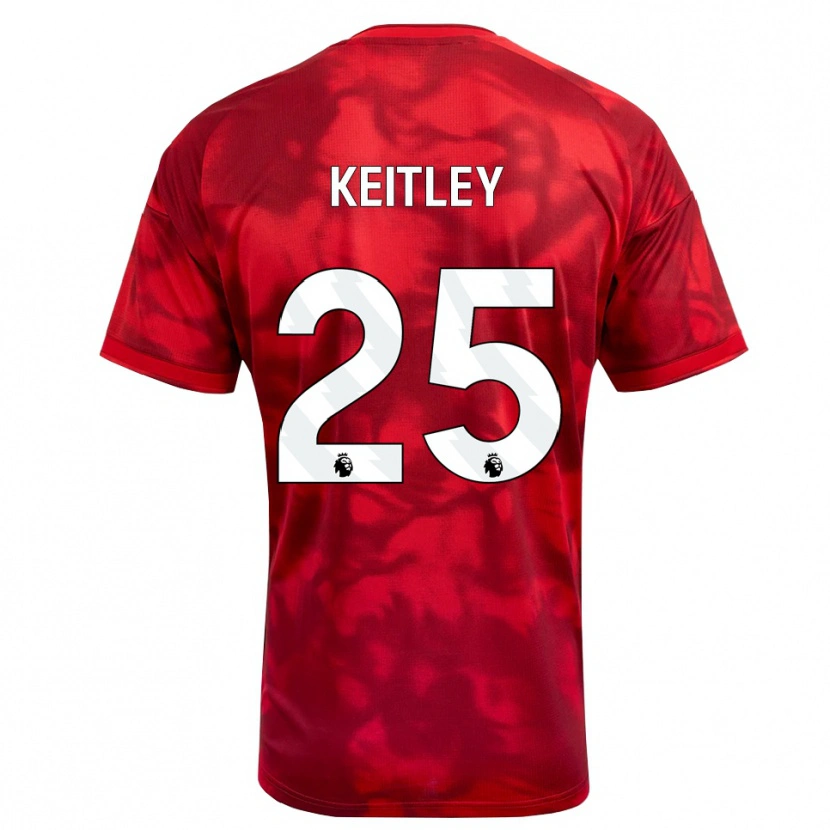 Danxen Niño Camiseta Alice Keitley #25 Carmesí Blanco 1ª Equipación 2026/27 La Camisa México