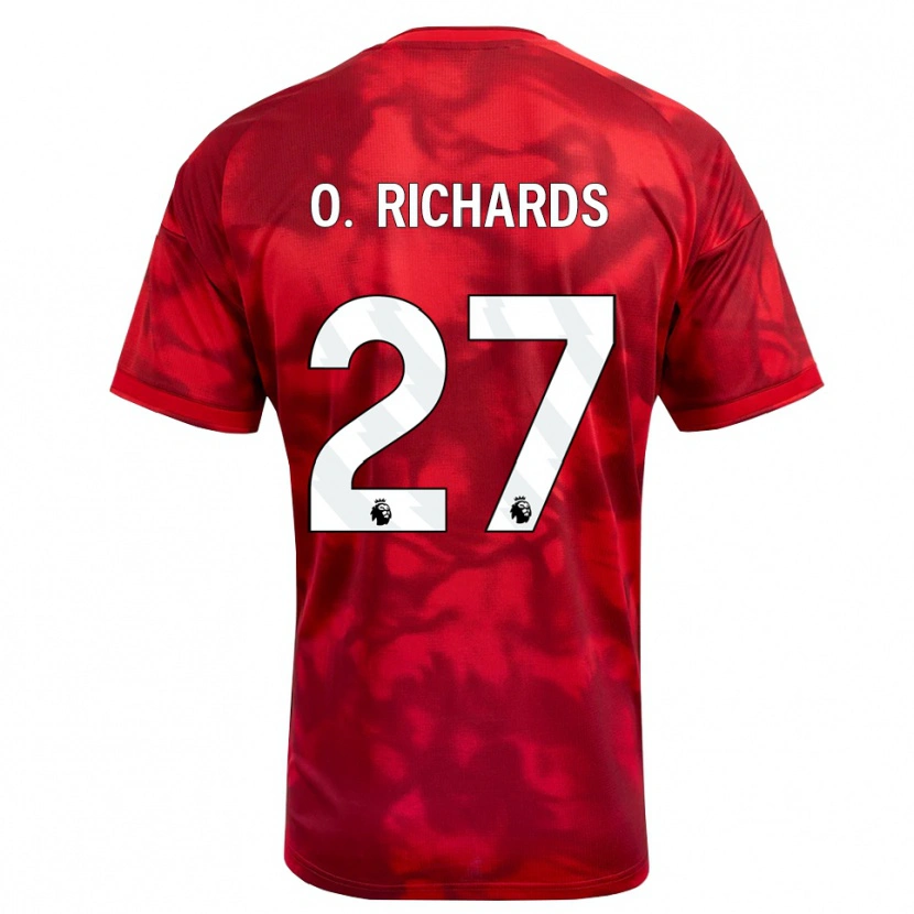 Danxen Niño Camiseta Omar Richards #27 Carmesí Blanco 1ª Equipación 2026/27 La Camisa México