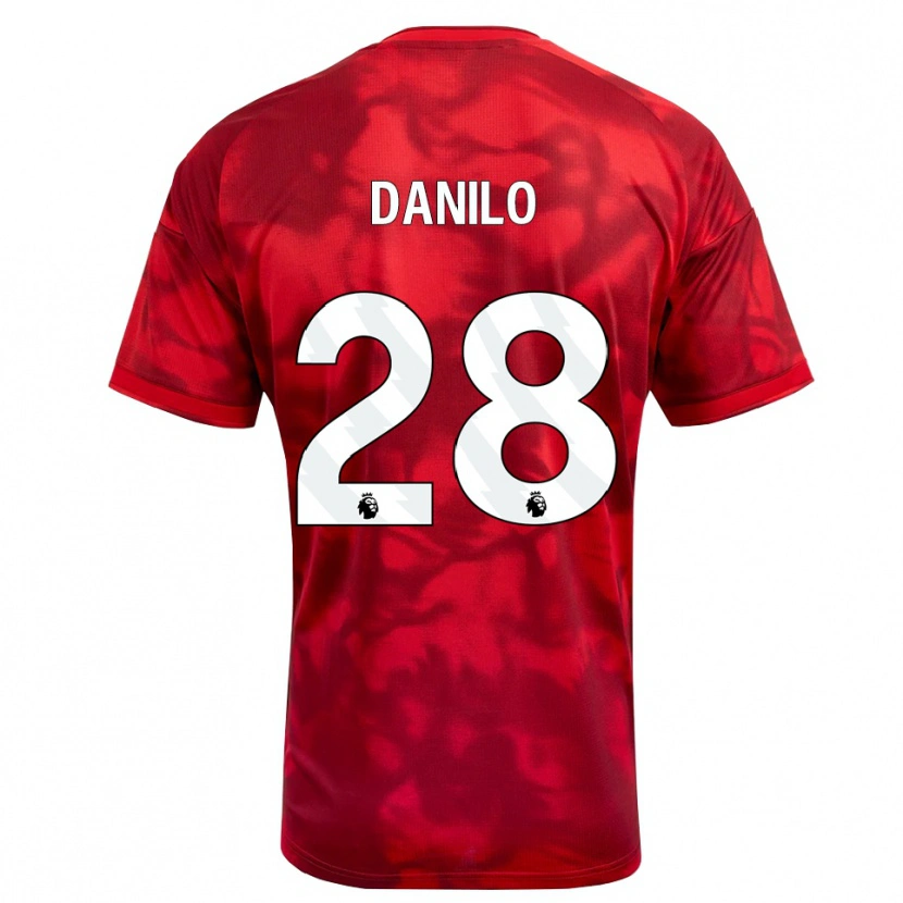 Danxen Niño Camiseta Danilo #28 Carmesí Blanco 1ª Equipación 2026/27 La Camisa México