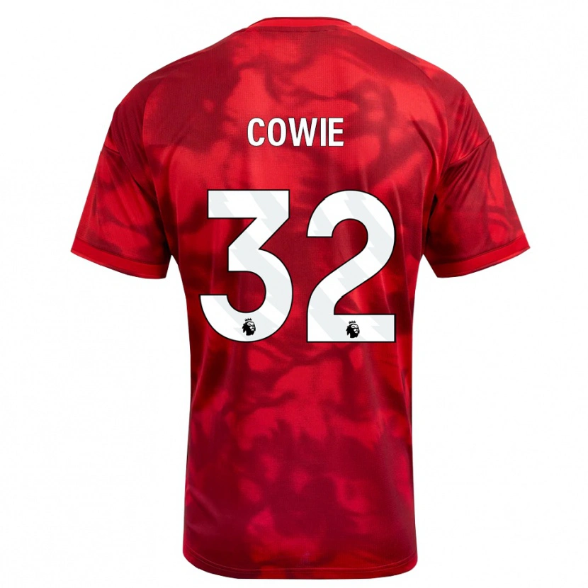 Danxen Niño Camiseta Abi Cowie #32 Carmesí Blanco 1ª Equipación 2026/27 La Camisa México