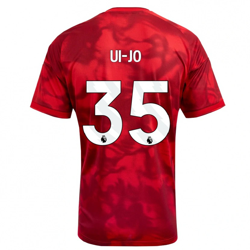 Danxen Niño Camiseta Ui-Jo Hwang #35 Carmesí Blanco 1ª Equipación 2026/27 La Camisa México