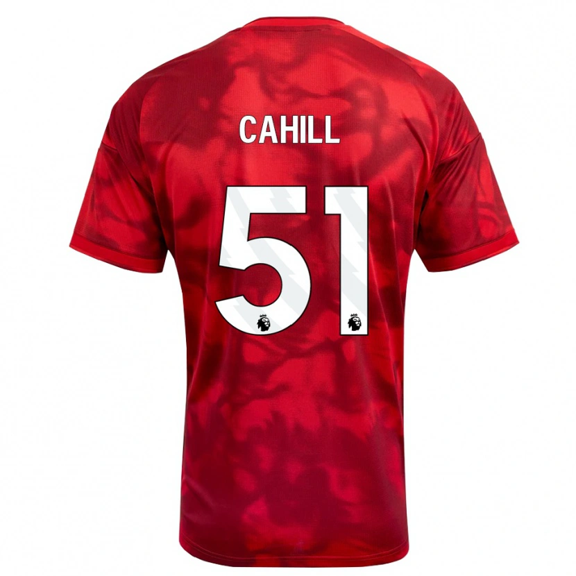 Danxen Niño Camiseta Shae Cahill #51 Carmesí Blanco 1ª Equipación 2026/27 La Camisa México