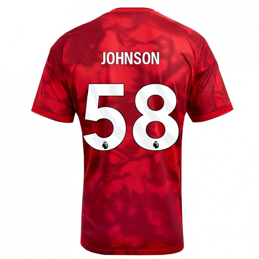 Danxen Niño Camiseta Pharrell Johnson #58 Carmesí Blanco 1ª Equipación 2026/27 La Camisa México