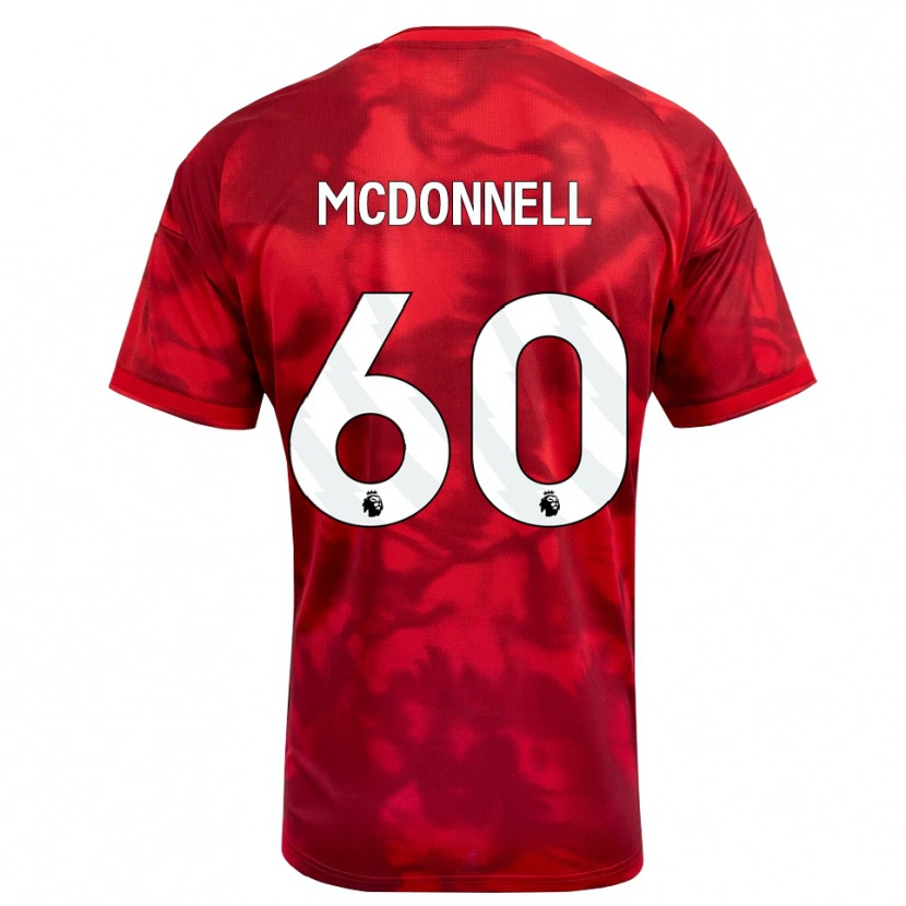 Danxen Niño Camiseta Grady Mcdonnell #60 Carmesí Blanco 1ª Equipación 2026/27 La Camisa México