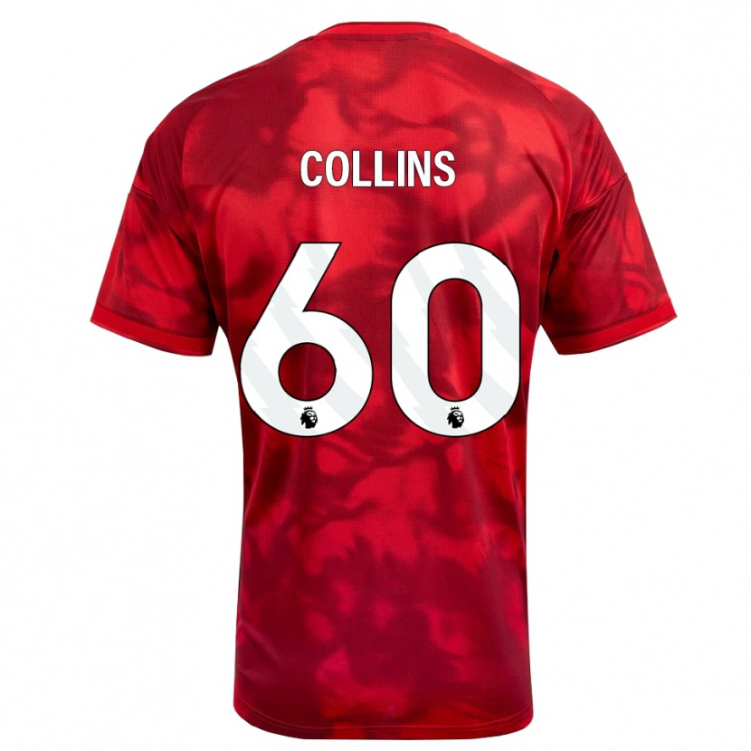Danxen Niño Camiseta Sam Collins #60 Carmesí Blanco 1ª Equipación 2026/27 La Camisa México
