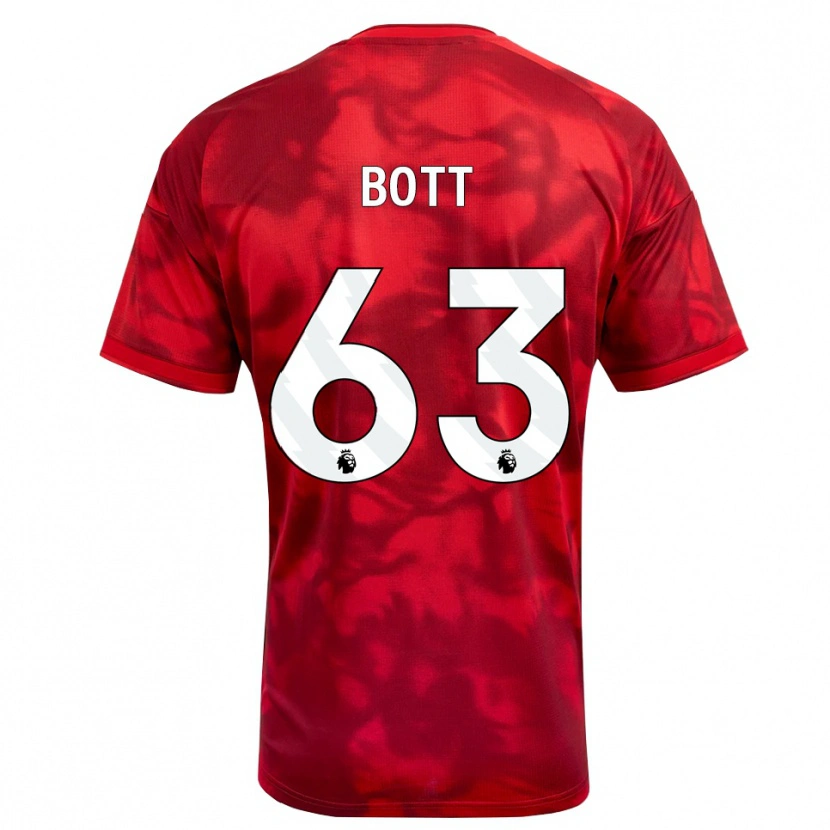 Danxen Niño Camiseta Aaron Bott #63 Carmesí Blanco 1ª Equipación 2026/27 La Camisa México