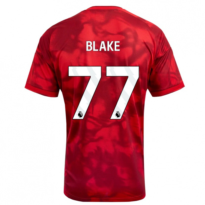 Danxen Niño Camiseta Zyan Blake #77 Carmesí Blanco 1ª Equipación 2026/27 La Camisa México