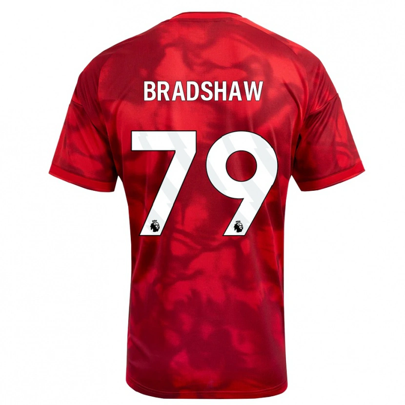 Danxen Niño Camiseta Alfie Bradshaw #79 Carmesí Blanco 1ª Equipación 2026/27 La Camisa México