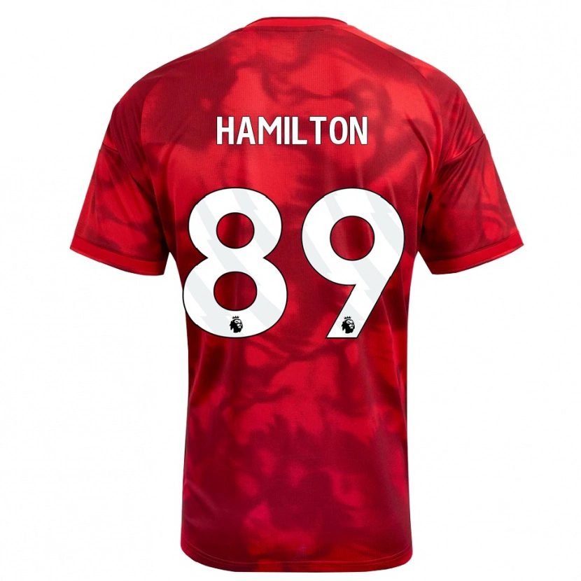 Danxen Niño Camiseta Scott Hamilton #89 Carmesí Blanco 1ª Equipación 2026/27 La Camisa México