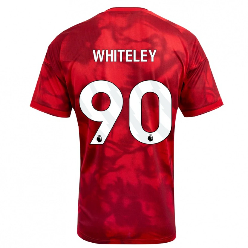 Danxen Niño Camiseta Jonathan Whiteley #90 Carmesí Blanco 1ª Equipación 2026/27 La Camisa México