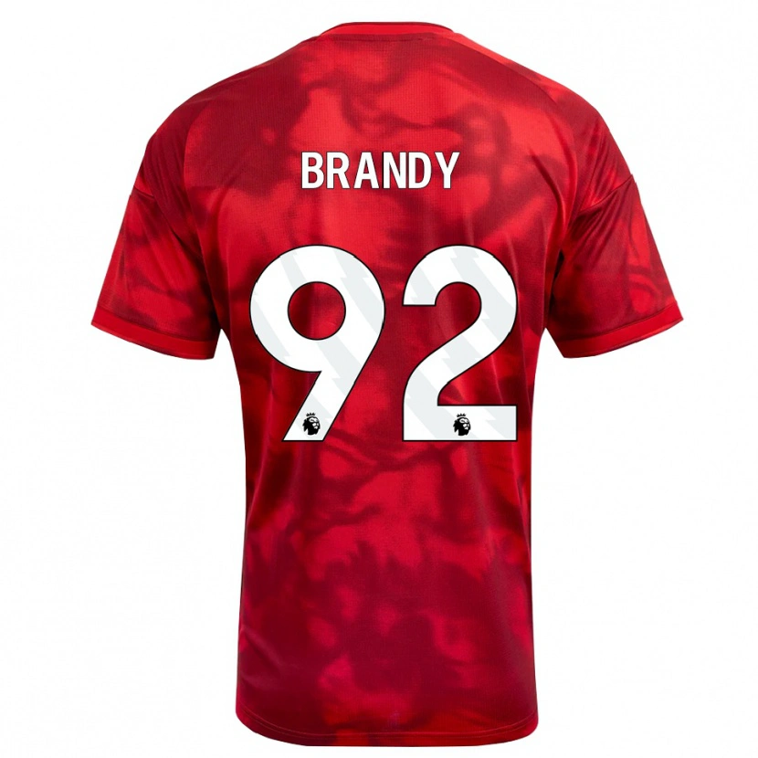 Danxen Niño Camiseta Taeneal Brandy #92 Carmesí Blanco 1ª Equipación 2026/27 La Camisa México