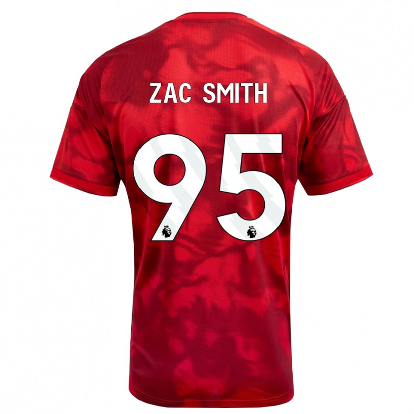 Danxen Niño Camiseta Zac Smith #95 Carmesí Blanco 1ª Equipación 2026/27 La Camisa México