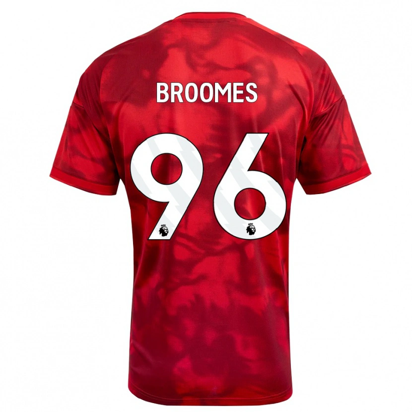 Danxen Niño Camiseta Ethan Broomes #96 Carmesí Blanco 1ª Equipación 2026/27 La Camisa México
