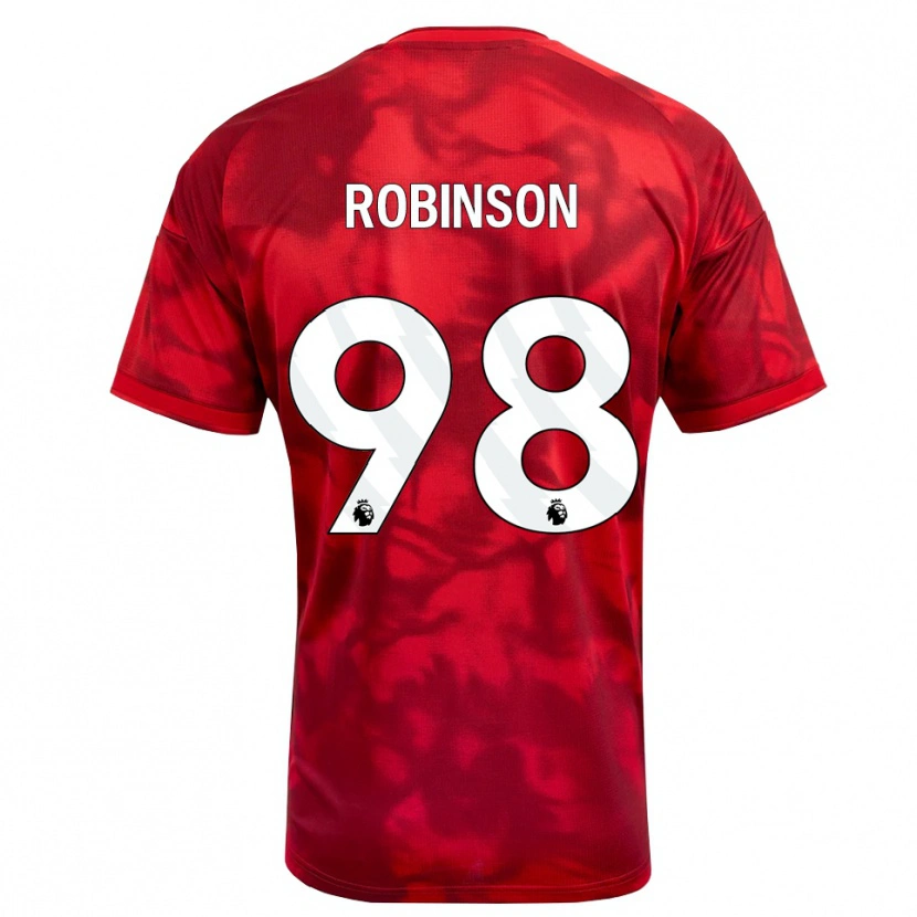 Danxen Niño Camiseta Riko Robinson #98 Carmesí Blanco 1ª Equipación 2026/27 La Camisa México