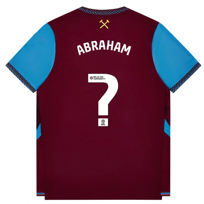 Danxen Niño Camiseta Dondre Abraham #0 Borgoña Azulaciano 1ª Equipación 2026/27 La Camisa México