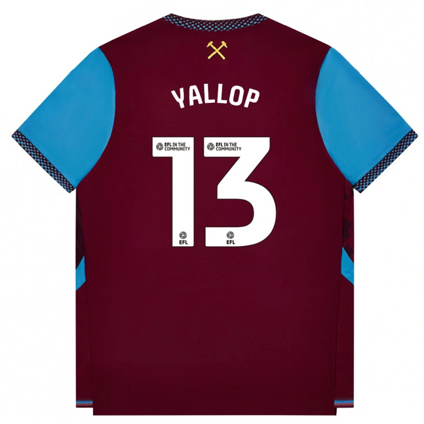 Danxen Niño Camiseta Tameka Yallop #13 Borgoña Azulaciano 1ª Equipación 2026/27 La Camisa México