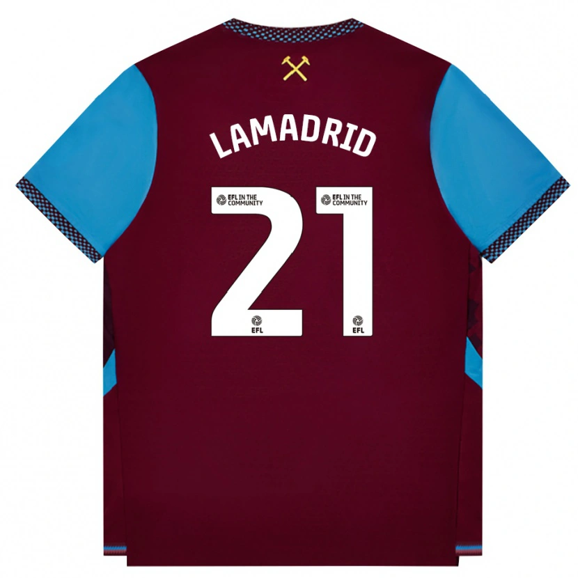 Danxen Niño Camiseta Keiber Lamadrid #21 Borgoña Azulaciano 1ª Equipación 2026/27 La Camisa México