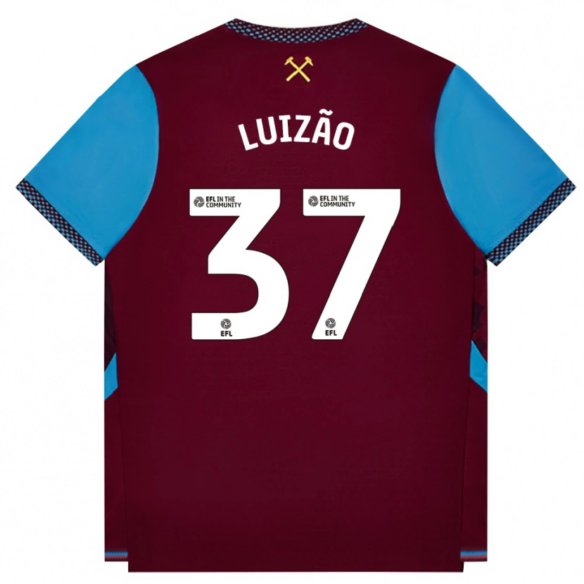 Danxen Niño Camiseta Luizão #37 Borgoña Azulaciano 1ª Equipación 2026/27 La Camisa México