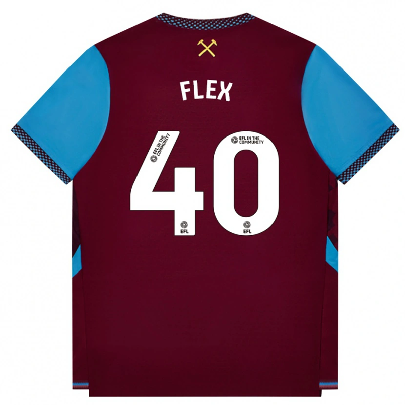 Danxen Niño Camiseta Armstrong Oko Flex #40 Borgoña Azulaciano 1ª Equipación 2026/27 La Camisa México