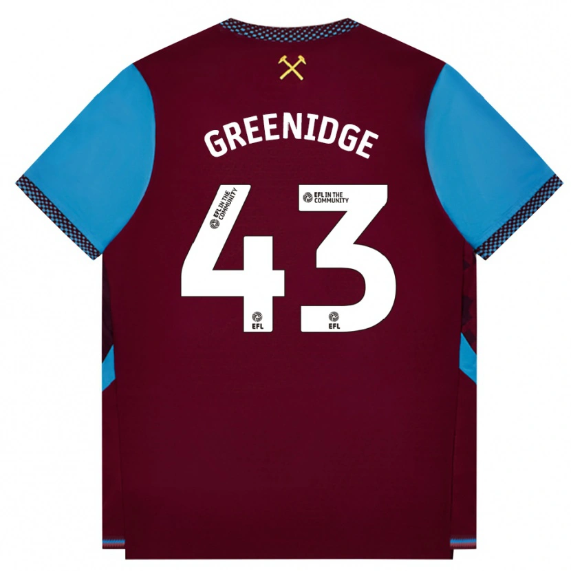 Danxen Niño Camiseta Will Greenidge #43 Borgoña Azulaciano 1ª Equipación 2026/27 La Camisa México