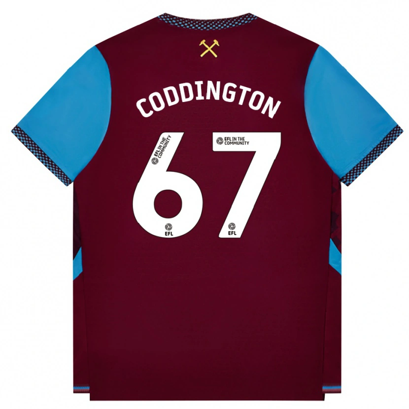 Danxen Niño Camiseta Remy Coddington #67 Borgoña Azulaciano 1ª Equipación 2026/27 La Camisa México
