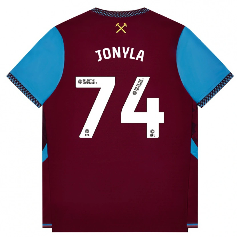 Danxen Niño Camiseta Tomas Jonyla #74 Borgoña Azulaciano 1ª Equipación 2026/27 La Camisa México