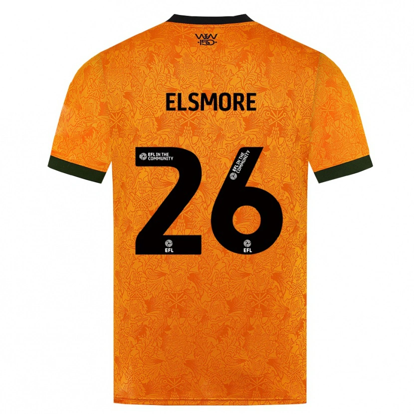 Danxen Niño Camiseta Ria Elsmore #26 Naranja Negro 1ª Equipación 2026/27 La Camisa México