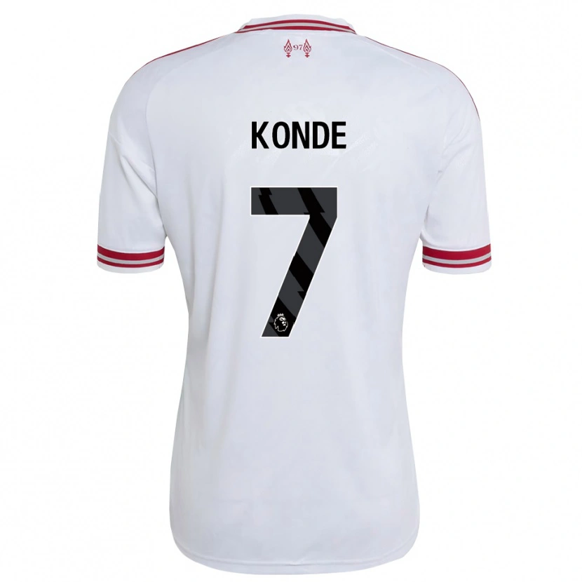 Danxen Niño Camiseta Isaac Konde #7 Rojo Blanco 2ª Equipación 2026/27 La Camisa México