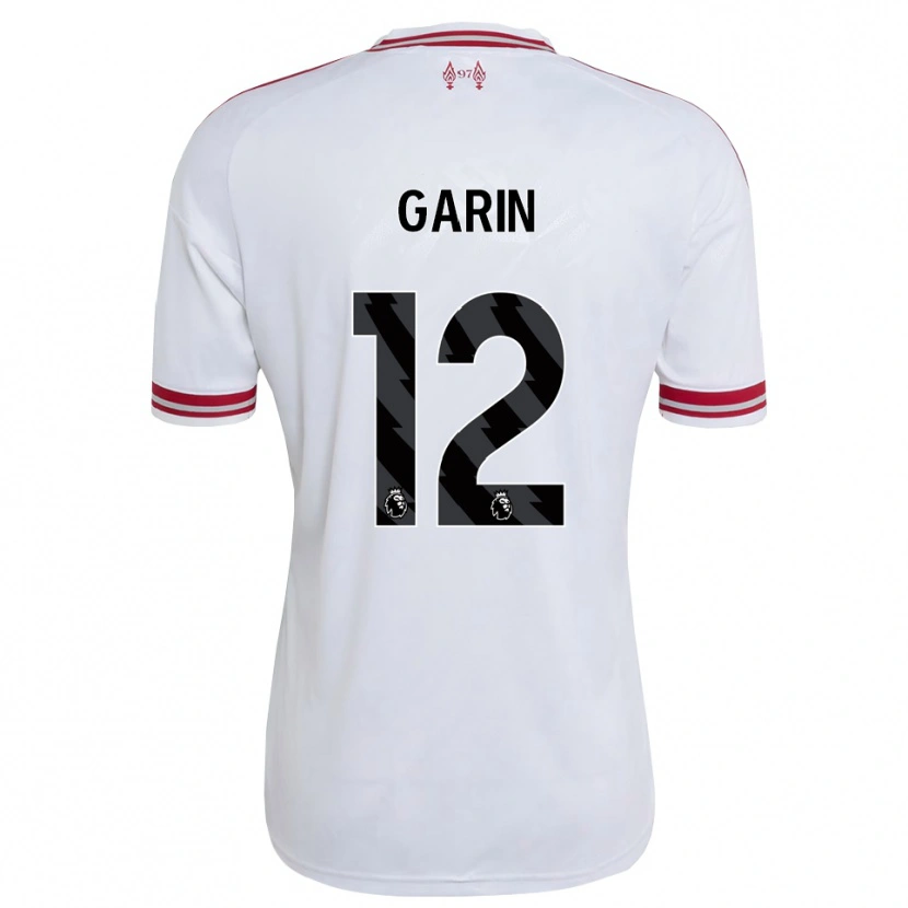 Danxen Niño Camiseta Isaiah Garin #12 Rojo Blanco 2ª Equipación 2026/27 La Camisa México