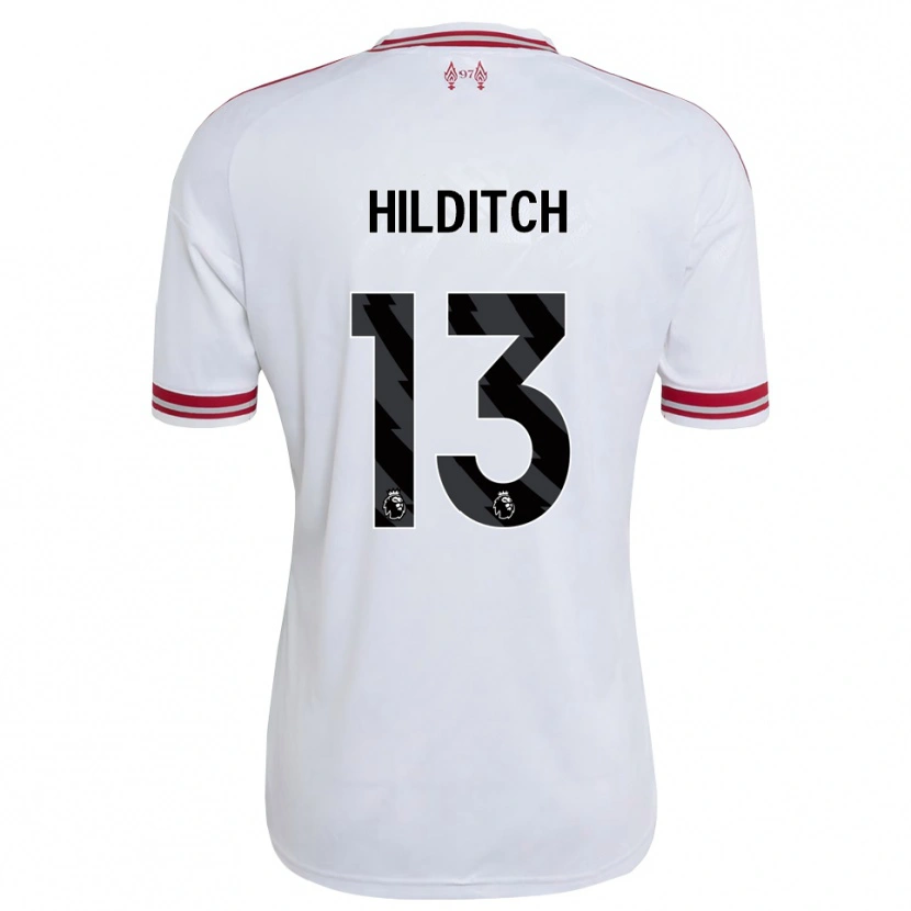 Danxen Niño Camiseta James Hilditch #13 Rojo Blanco 2ª Equipación 2026/27 La Camisa México