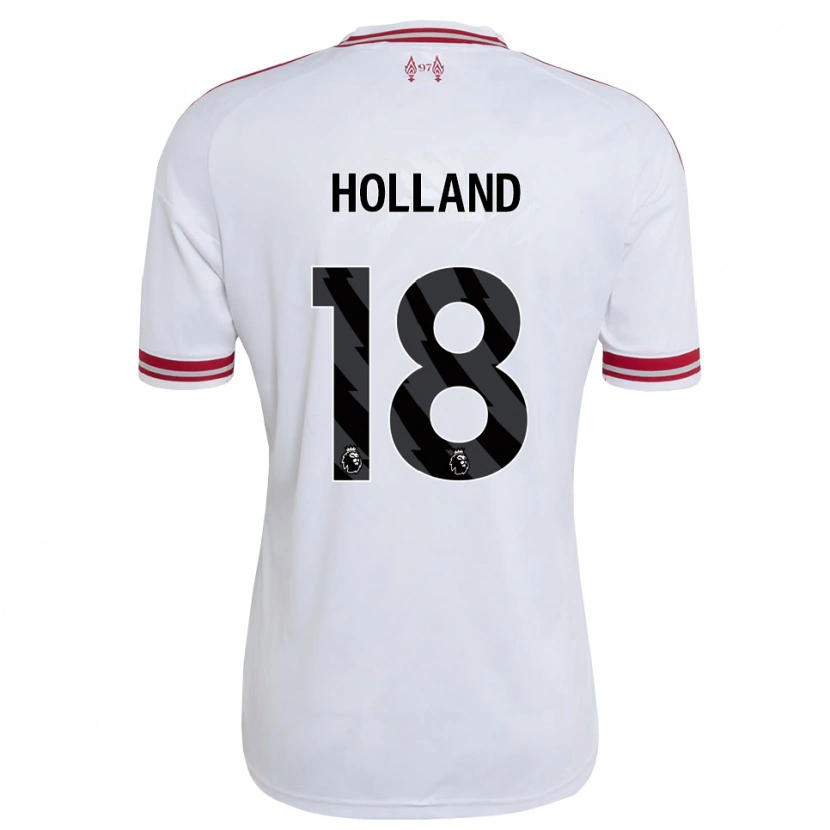 Danxen Niño Camiseta Ceri Holland #18 Rojo Blanco 2ª Equipación 2026/27 La Camisa México