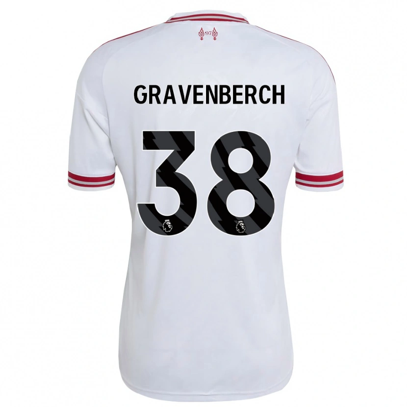 Danxen Niño Camiseta Ryan Gravenberch #38 Rojo Blanco 2ª Equipación 2026/27 La Camisa México