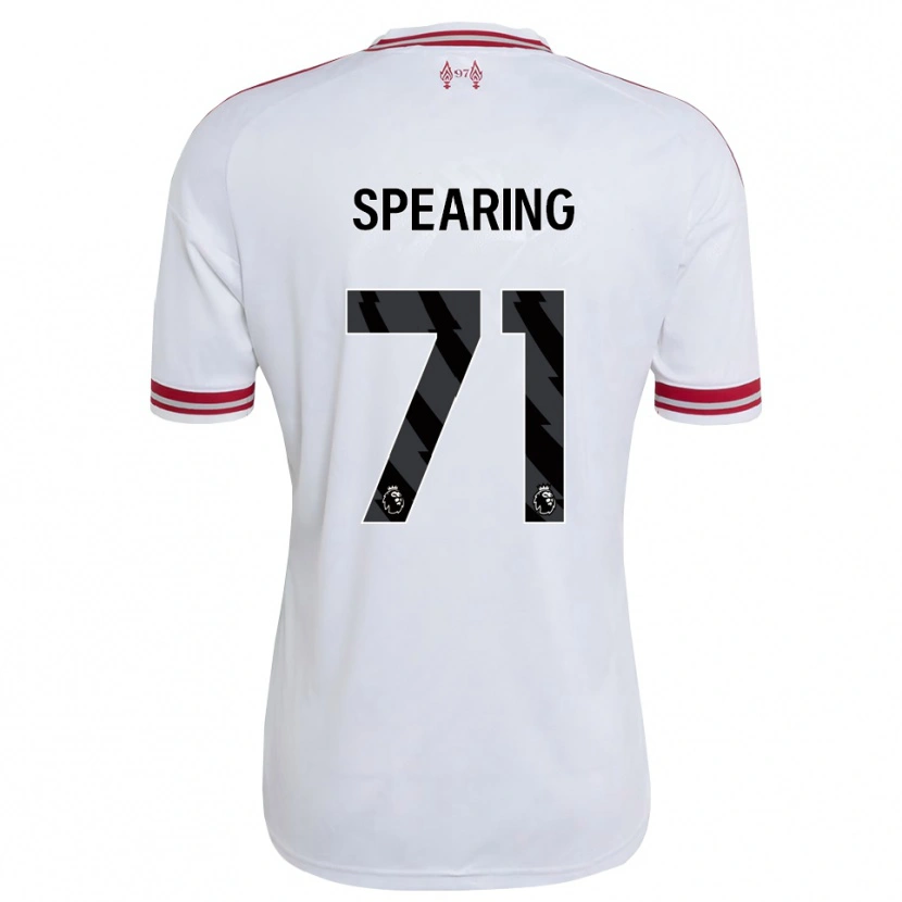 Danxen Niño Camiseta Jay Spearing #71 Rojo Blanco 2ª Equipación 2026/27 La Camisa México