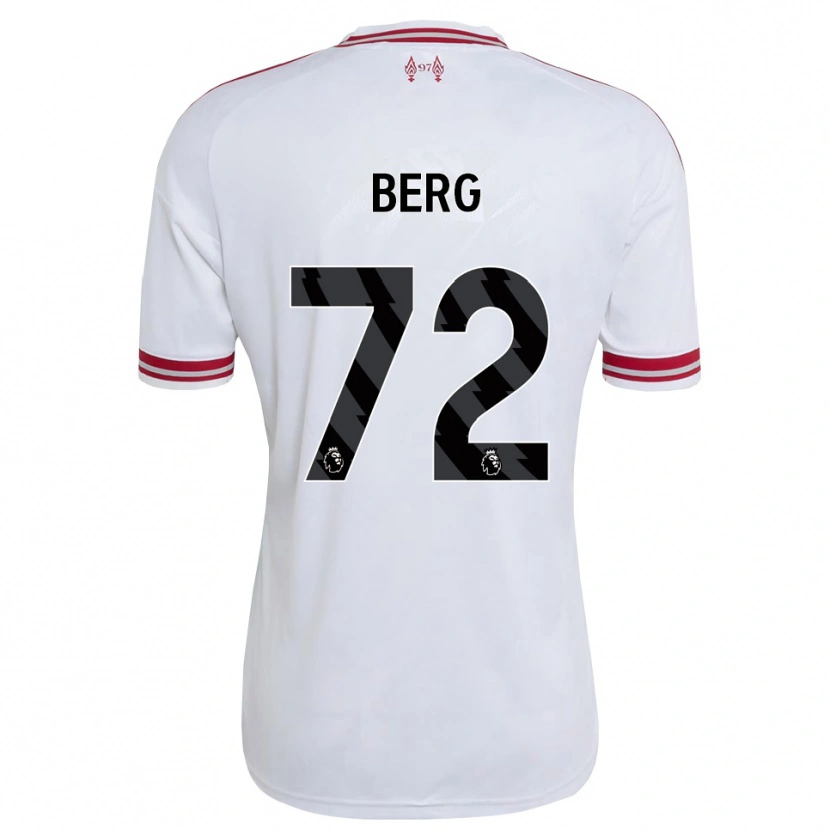 Danxen Niño Camiseta Sepp Van Den Berg #72 Rojo Blanco 2ª Equipación 2026/27 La Camisa México