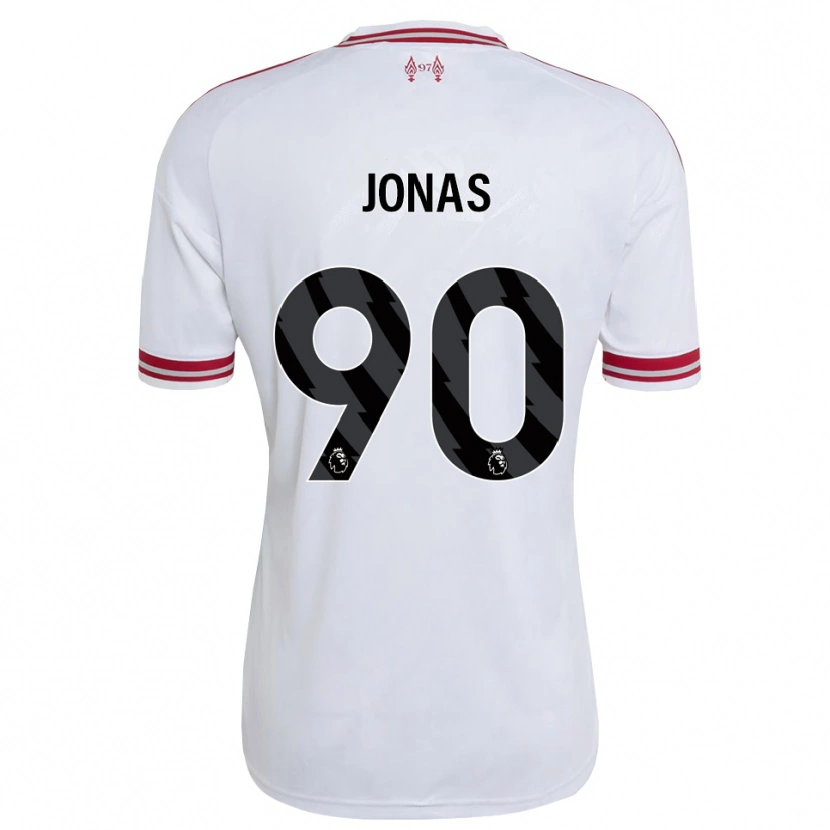 Danxen Niño Camiseta Lee Jonas #90 Rojo Blanco 2ª Equipación 2026/27 La Camisa México