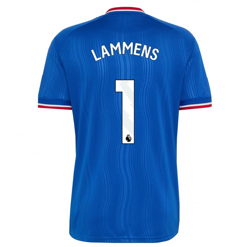 Danxen Niño Camiseta Senne Lammens #1 Azul Blanco Rojo 2ª Equipación 2026/27 La Camisa México
