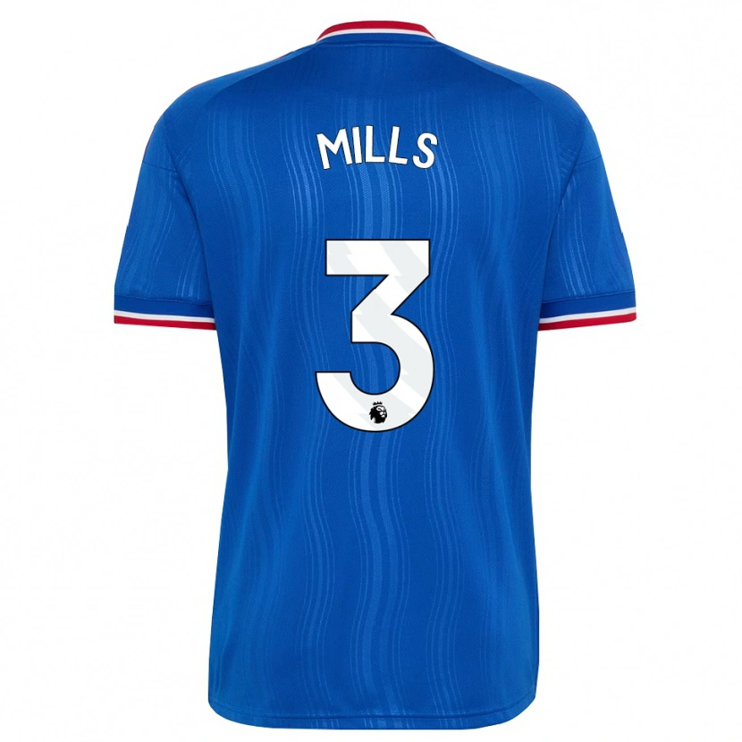 Danxen Niño Camiseta Albert Mills #3 Azul Blanco Rojo 2ª Equipación 2026/27 La Camisa México