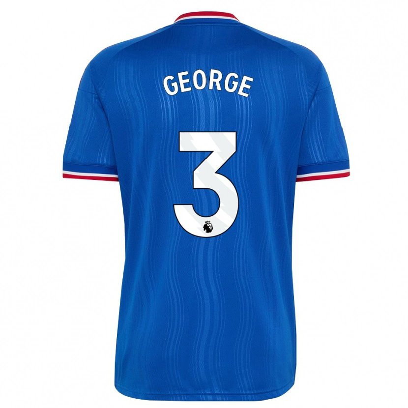 Danxen Niño Camiseta Gabby George #3 Azul Blanco Rojo 2ª Equipación 2026/27 La Camisa México
