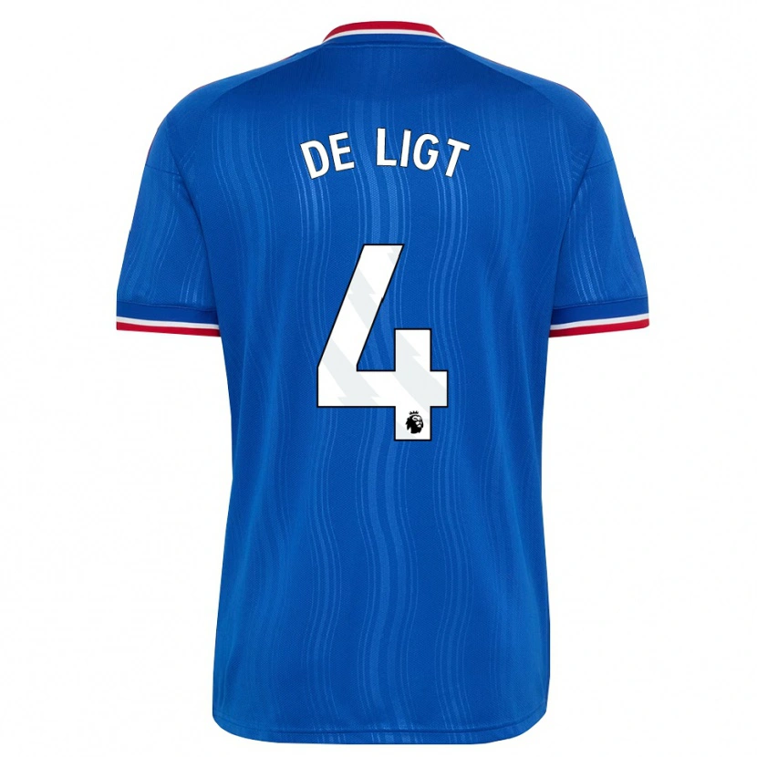 Danxen Niño Camiseta Matthijs De Ligt #4 Azul Blanco Rojo 2ª Equipación 2026/27 La Camisa México