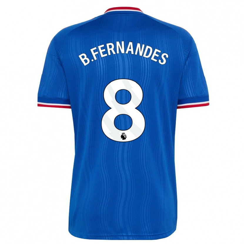 Danxen Niño Camiseta Bruno Fernandes #8 Azul Blanco Rojo 2ª Equipación 2026/27 La Camisa México