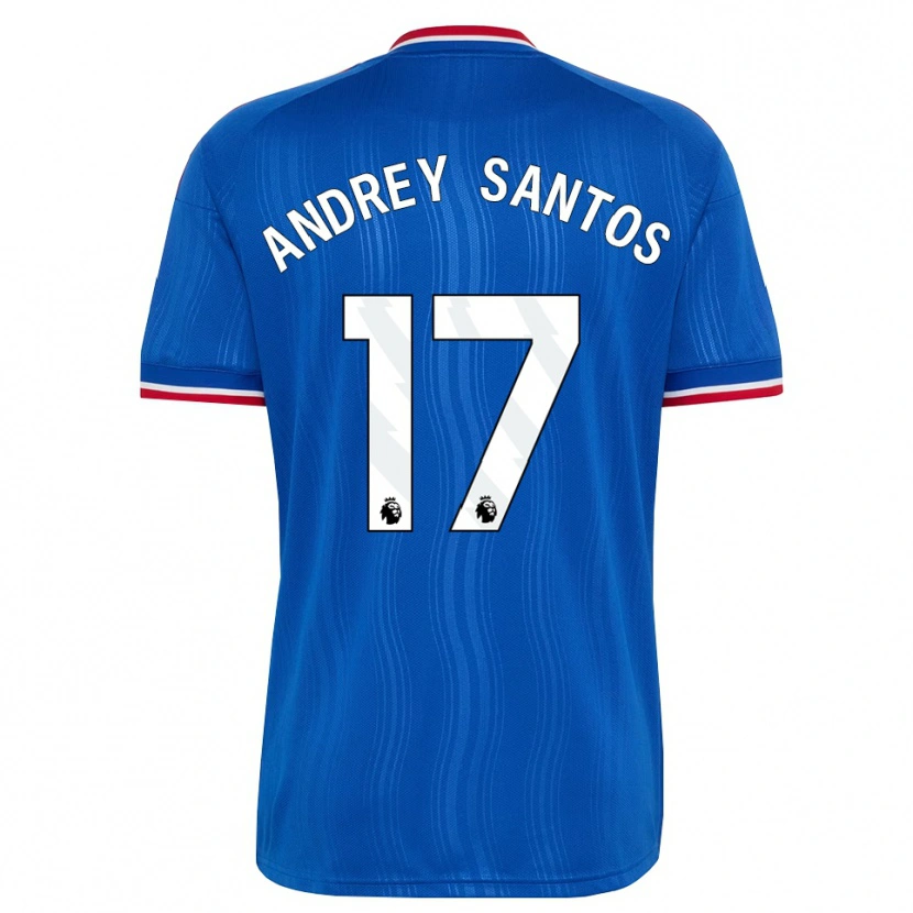 Danxen Niño Camiseta Andrey Santos #17 Azul Blanco Rojo 2ª Equipación 2026/27 La Camisa México