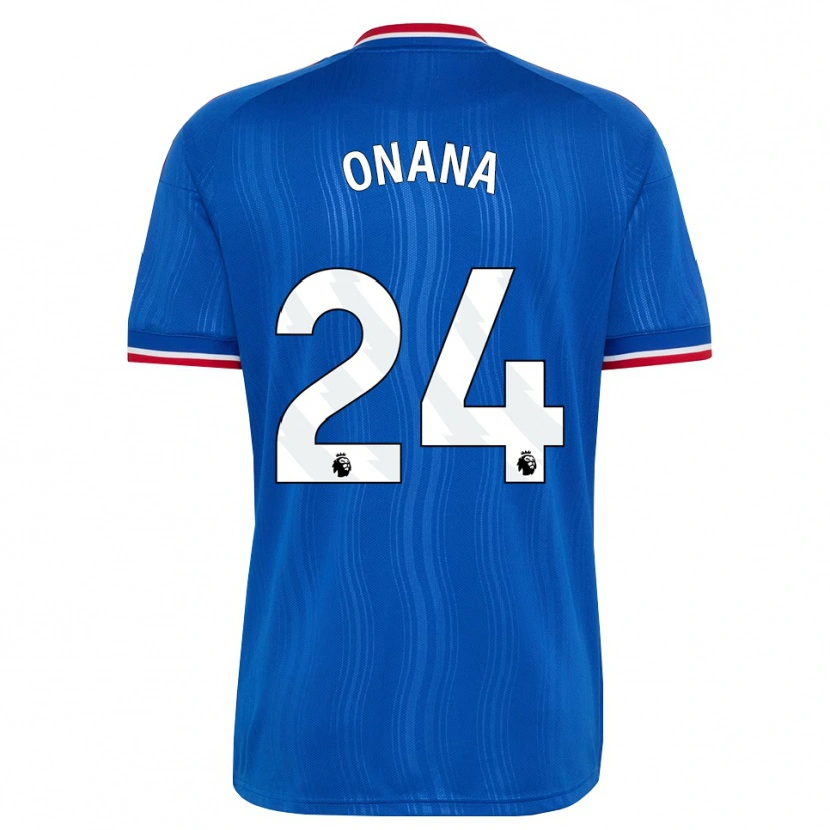 Danxen Niño Camiseta Andre Onana #24 Azul Blanco Rojo 2ª Equipación 2026/27 La Camisa México