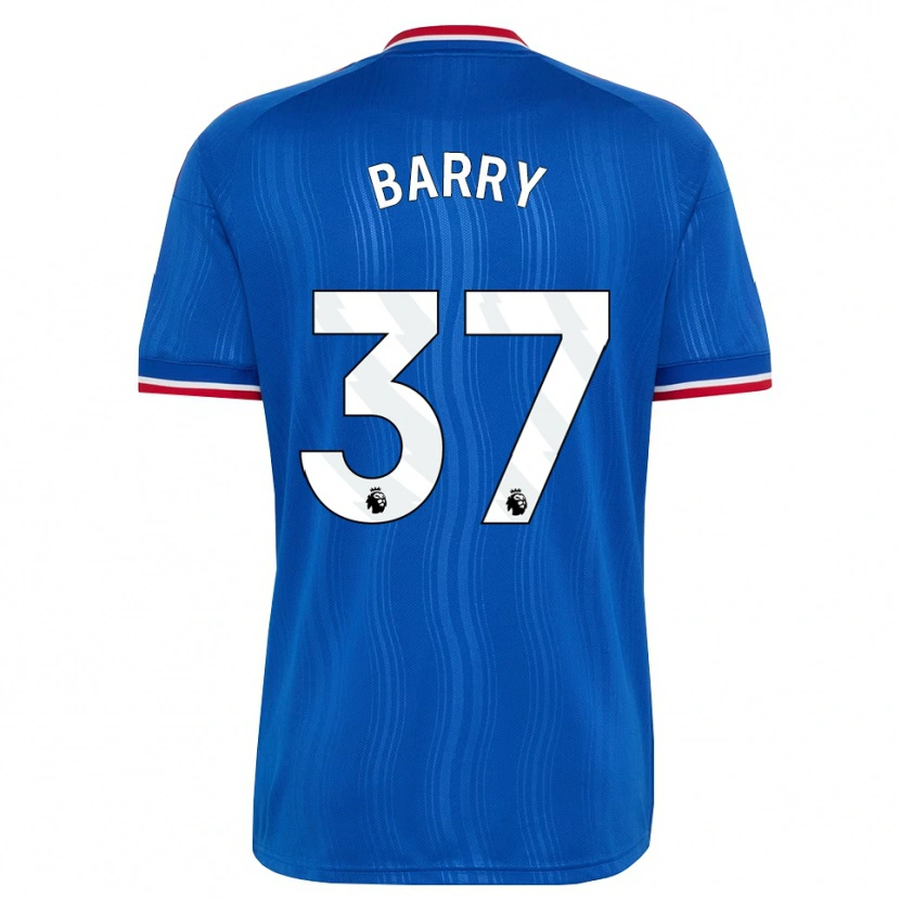 Danxen Niño Camiseta Keira Barry #37 Azul Blanco Rojo 2ª Equipación 2026/27 La Camisa México