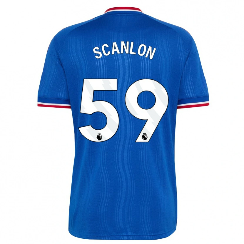 Danxen Niño Camiseta James Scanlon #59 Azul Blanco Rojo 2ª Equipación 2026/27 La Camisa México