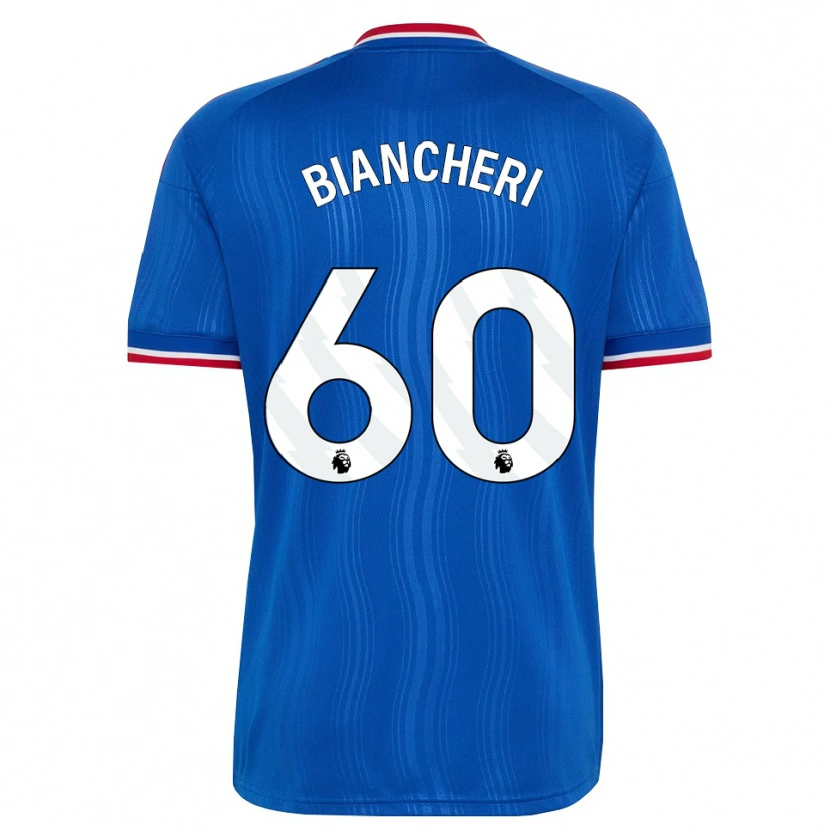 Danxen Niño Camiseta Gabriele Biancheri #60 Azul Blanco Rojo 2ª Equipación 2026/27 La Camisa México