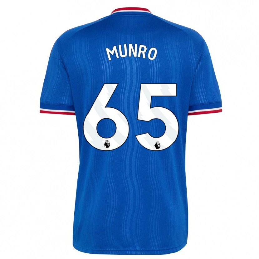 Danxen Niño Camiseta Reece Munro #65 Azul Blanco Rojo 2ª Equipación 2026/27 La Camisa México