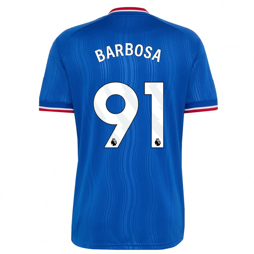 Danxen Niño Camiseta Neithan Barbosa #91 Azul Blanco Rojo 2ª Equipación 2026/27 La Camisa México