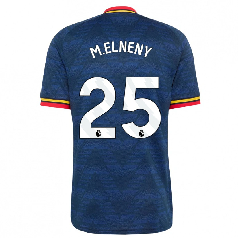Danxen Niño Camiseta Mohamed Elneny #25 Azulmedianoche Amarillo Rojo 2ª Equipación 2026/27 La Camisa México