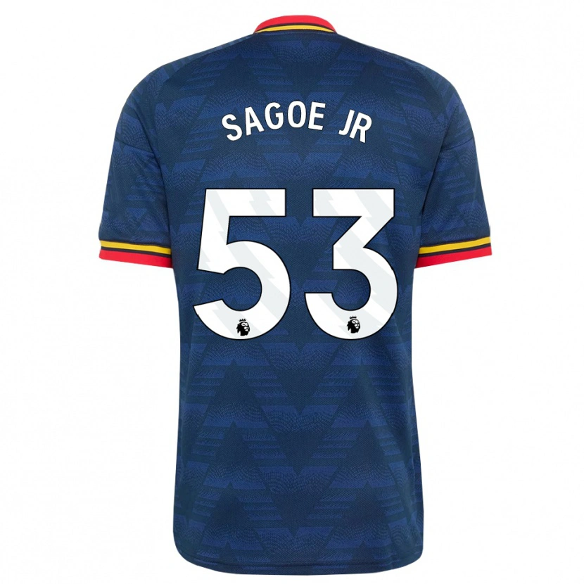 Danxen Niño Camiseta Charles Sagoe Jr #53 Azulmedianoche Amarillo Rojo 2ª Equipación 2026/27 La Camisa México