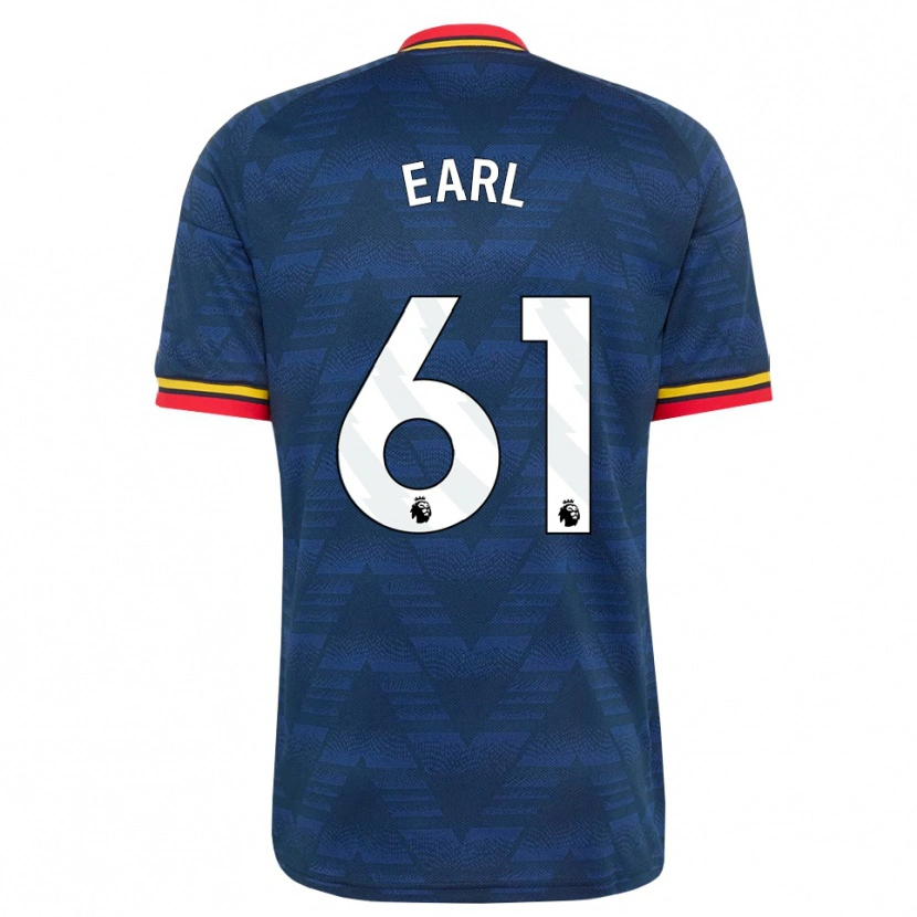 Danxen Niño Camiseta Madison Earl #61 Azulmedianoche Amarillo Rojo 2ª Equipación 2026/27 La Camisa México